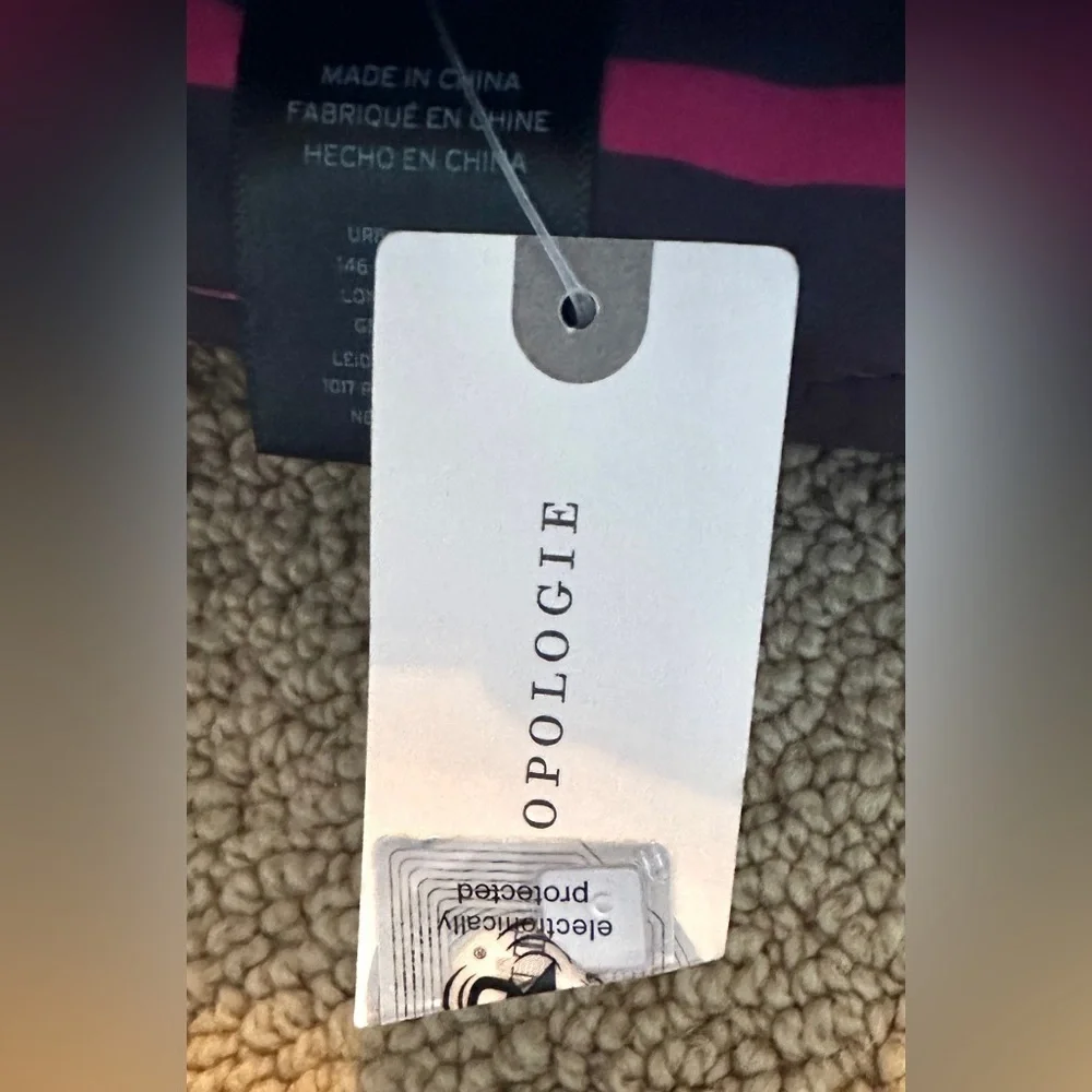 Maeve by Anthropologie Packable Puffer Striped Scarf
